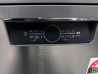 *Current Model - Made in Europe* Beko BDFB1630X 16 Place Setting Freestanding Dishwasher (Platinum Steel) [Carton Damaged]