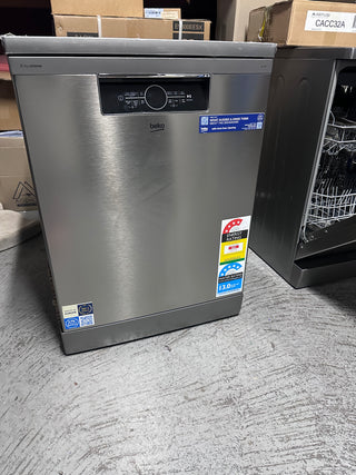 *Current Model - Made in Europe* Beko BDFB1630X 16 Place Setting Freestanding Dishwasher (Platinum Steel) [Carton Damaged]