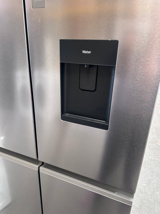 *Current Model* Haier 507L Quad Door Refrigerator Freezer Satina Silver HRF580YPS [Factory Second]