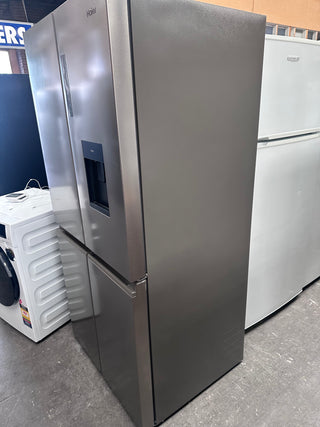 *Current Model* Haier 507L Quad Door Refrigerator Freezer Satina Silver HRF580YPS [Factory Second]