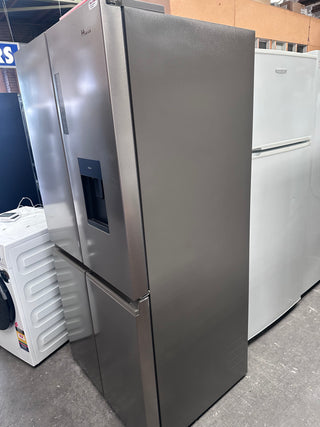 *Current Model* Haier 507L Quad Door Refrigerator Freezer Satina Silver HRF580YPS [Factory Second]