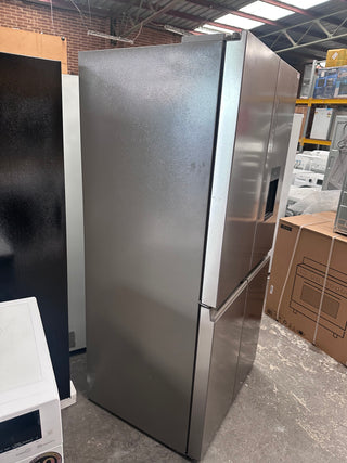 *Current Model* Haier 507L Quad Door Refrigerator Freezer Satina Silver HRF580YPS [Factory Second]