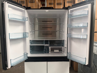 *Current Model* Hitachi 569L RWB640VT0X-1MGW Fridge with Non-Plumbed Ice Maker - Glass Matte White [Factory Second]