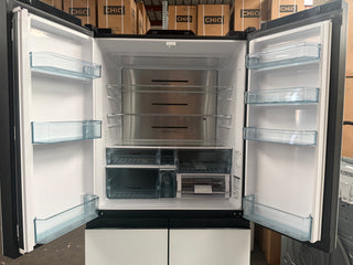 *Current Model* Hitachi 569L RWB640VT0X-1MGW Fridge with Non-Plumbed Ice Maker - Glass Matte White [Factory Second]