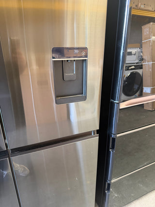 Fisher & Paykel Series 7 538L Quad Door Refrigerator with Ice and Water Black Stainless Steel RF605QNUVB1 [Factory Second]