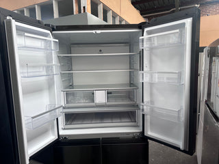 *Current Model* Fisher & Paykel Series 7 690L Quad Door Refrigerator with Ice and Water Black Stainless Steel RF730QNUVB1 [Factory Second]