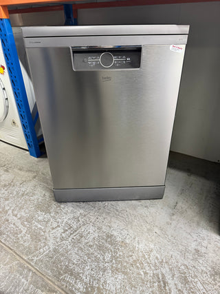 *Current Model - Made in Europe* Beko BDFB1630X 16 Place Setting Freestanding Dishwasher (Platinum Steel) [Factory Second]