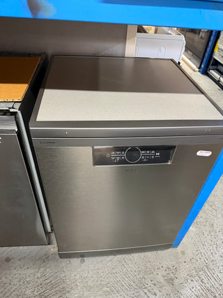 *Current Model - Made in Europe* Beko BDFB1630X 16 Place Setting Freestanding Dishwasher (Platinum Steel) [Factory Second] - DMS Appliances