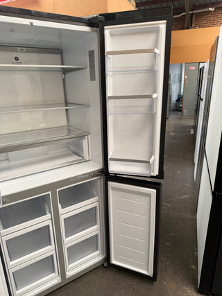 *Current Model* Fisher & Paykel Series 7 498L Quad Door Refrigerator Black Stainless Steel RF500QNB1 [Factory Second]