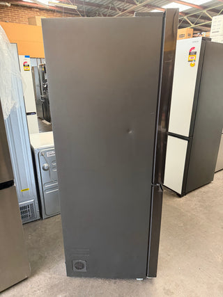 *Current Model* Fisher & Paykel Series 7 498L Quad Door Refrigerator Black Stainless Steel RF500QNB1 [Factory Second]