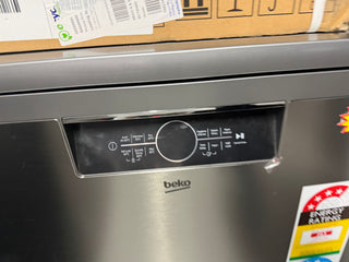 *Current Model - Made in Europe* Beko BDFB1630X 16 Place Setting Freestanding Dishwasher (Platinum Steel) [Factory Second]