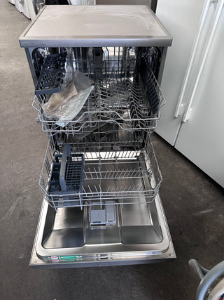 *Current Model* Beko 60cm Freestanding Dishwasher 14 Place Platinum Steel BDFB1410X [Factory Second]