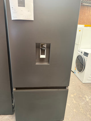 *Current Model* Haier 431L Bottom Mount Fridge with Non-Plumbed Water Dispenser Black HRF420BHC [Factory Second]