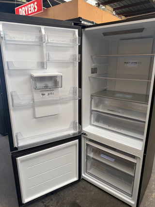 *Current Model* Haier 431L Bottom Mount Fridge with Non-Plumbed Water Dispenser Black HRF420BHC [Factory Second]