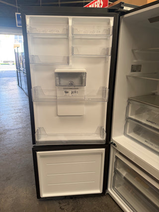 *Current Model* Haier 431L Bottom Mount Fridge with Non-Plumbed Water Dispenser Black HRF420BHC [Factory Second]
