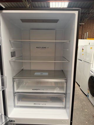 *Current Model* Haier 431L Bottom Mount Fridge with Non-Plumbed Water Dispenser Black HRF420BHC [Factory Second]