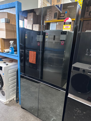 *Current Model *Hitachi 638L French Door Non Plumbed Refrigerator - Mirror Glass RWB640VT0XMIR  [Factory Second]