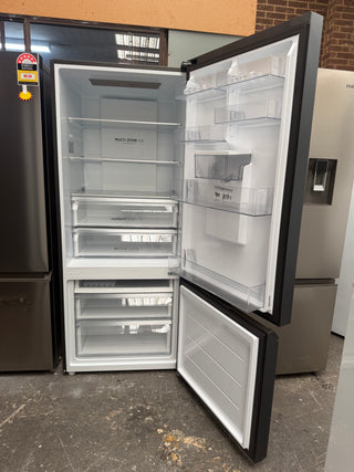 Haier 431L Bottom Mount Fridge with Non-Plumbed Water Dispenser Black HRF420BHC [Factory Second]