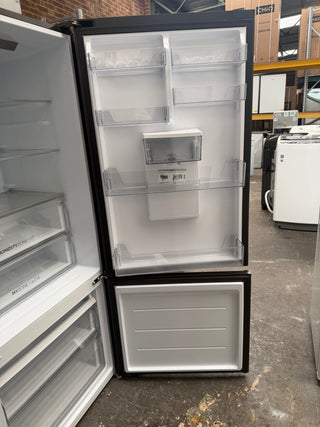 Haier 431L Bottom Mount Fridge with Non-Plumbed Water Dispenser Black HRF420BHC [Factory Second]