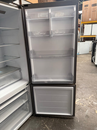 *Current Model* Haier 433L Bottom Mount Refrigerator Satina Silver HRF420BS [Factory Second]