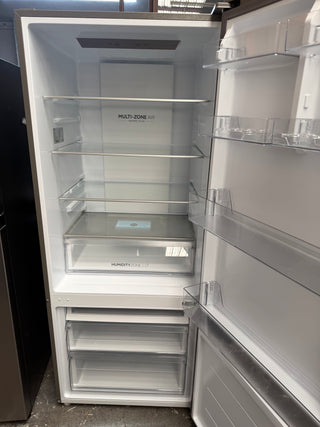 *Current Model* Haier 433L Bottom Mount Refrigerator Satina Silver HRF420BS [Factory Second]