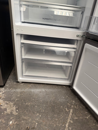 *Current Model* Haier 433L Bottom Mount Refrigerator Satina Silver HRF420BS [Factory Second]
