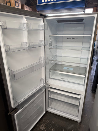 *Current Model* Haier 433L Bottom Mount Refrigerator Satina Silver HRF420BS [Factory Second]