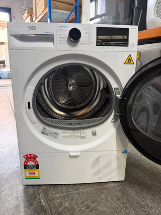 *Currrent Model *Beko 8kg Heat Pump Dryer with Steam and Wi-Fi BDPB803SW [Factory Second] ]