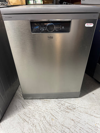 *Current Model - Made in Europe* Beko BDFB1630X 16 Place Setting Freestanding Dishwasher (Platinum Steel) [Factory Second]