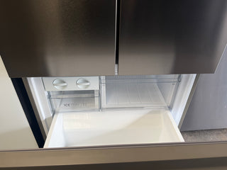 *Current Model* Haier 509L French Door Fridge with Non-Plumbed Water Dispenser Satina HRF510FHS [Factory Second]