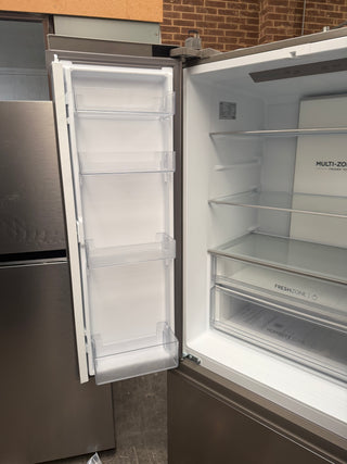 *Current Model* Haier 509L French Door Fridge with Non-Plumbed Water Dispenser Satina HRF510FHS [Factory Second]