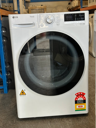 *Current Model * LG DVH5-08W Series 5 8kg Heat Pump Dryer (White) [Factory Second]