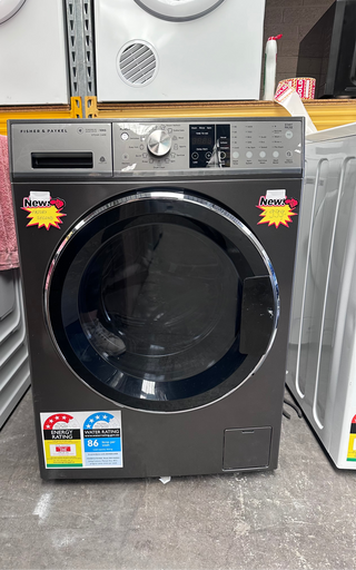*Current Model* Fisher & Paykel Series 9 10kg Front Load Washing Machine with Steam Care Graphite WH1060SG1 [Factory Second]