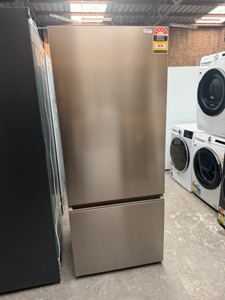 *Current Model* Haier 433L Bottom Mount Refrigerator Satina Silver HRF420BS [Factory Second]