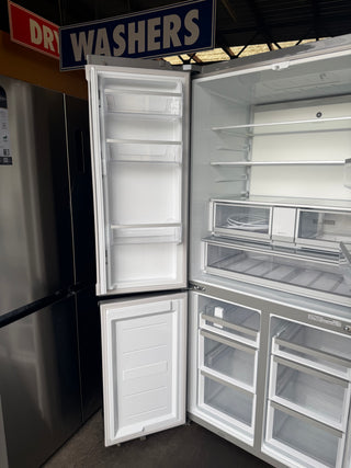 *Current Model* Fisher & Paykel Series 7 690L Quad Door Refrigerator with Ice and Water Stainless Steel RF730QNUVX1 [Factory Second]