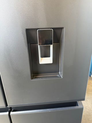 Haier 623L Quad Door Refrigerator with Ice and Water Black HRF680YPC [Factory Second]