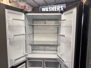 *Current Model* Fisher & Paykel Series 7 498L Quad Door Refrigerator Black Stainless Steel RF500QNB1 [Factory Second]