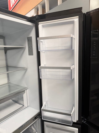 *Current Model* Fisher & Paykel Series 7 498L Quad Door Refrigerator Black Stainless Steel RF500QNB1 [Factory Second]