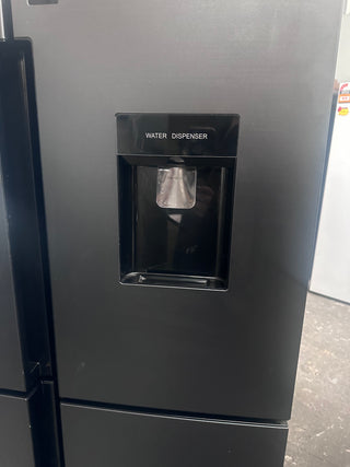 Haier 519L Quad Door Fridge with Water Dispenser Black HRF565YHC  [Factory Second]