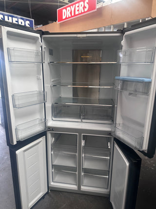 Haier 519L Quad Door Fridge with Water Dispenser Black HRF565YHC  [Factory Second]