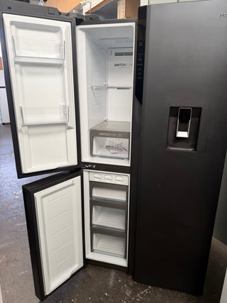 *Current Model* Haier 574L S+ Three Door Side by Side Fridge Satina Silver HRF575XHC [Factory Second] - DMS Appliances