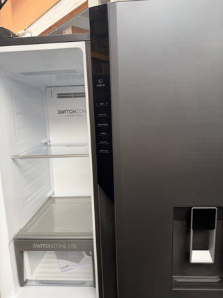 *Current Model* Haier 574L S+ Three Door Side by Side Fridge Satina Silver HRF575XHC [Factory Second] - DMS Appliances