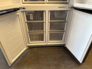 Fisher & Paykel Series 7 538L Quad Door Refrigerator with Ice and Water Black Stainless Steel RF605QNUVB1 [Factory Second] - DMS Appliances
