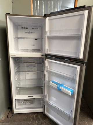Haier 300 Series 311L Top Mount Refrigerator Satina HRF330TS [Factory Second] - DMS Appliances