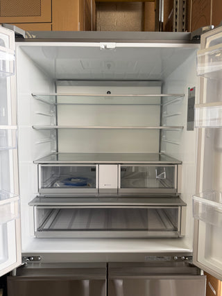 *Current Model* Fisher & Paykel Series 7 690L Quad Door Refrigerator with Ice and Water Stainless Steel RF730QNUVX1 [Factory Second] - DMS Appliances