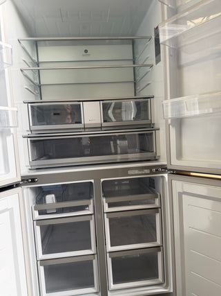 *Current Model* Fisher & Paykel Series 7 690L Quad Door Refrigerator with Ice and Water Stainless Steel RF730QNUVX1 [Factory Second] - DMS Appliances