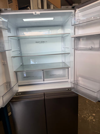 *Current Model* Haier HRF580YHS 508L Satina Silver Quad Door Fridge [Factory Second]