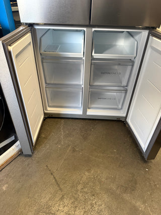 *Current Model* Haier HRF580YHS 508L Satina Silver Quad Door Fridge [Factory Second]
