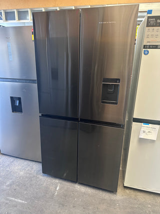 *Current Model* Fisher & Paykel 538L Black Stainless Steel French Door Fridge RF605QNUVB1 [Factory Second]