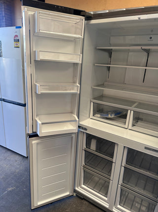 *Current Model* Fisher & Paykel 538L Black Stainless Steel French Door Fridge RF605QNUVB1 [Factory Second]